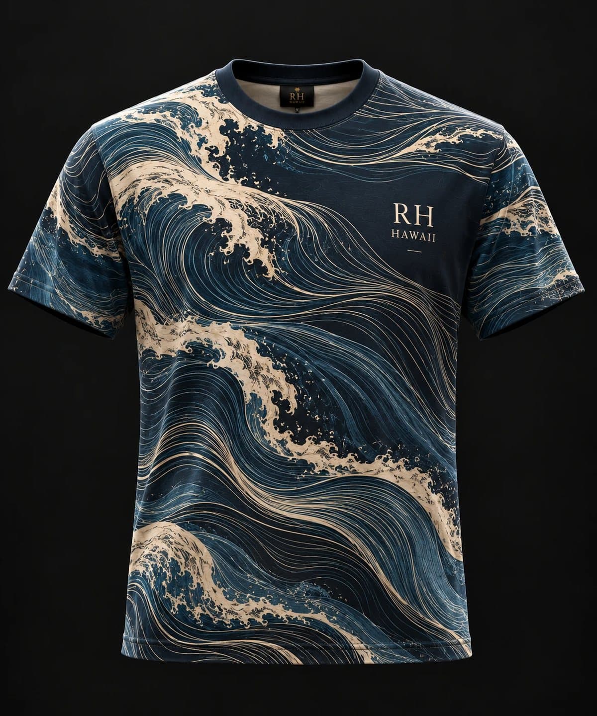 Wave Line t-shirt, front